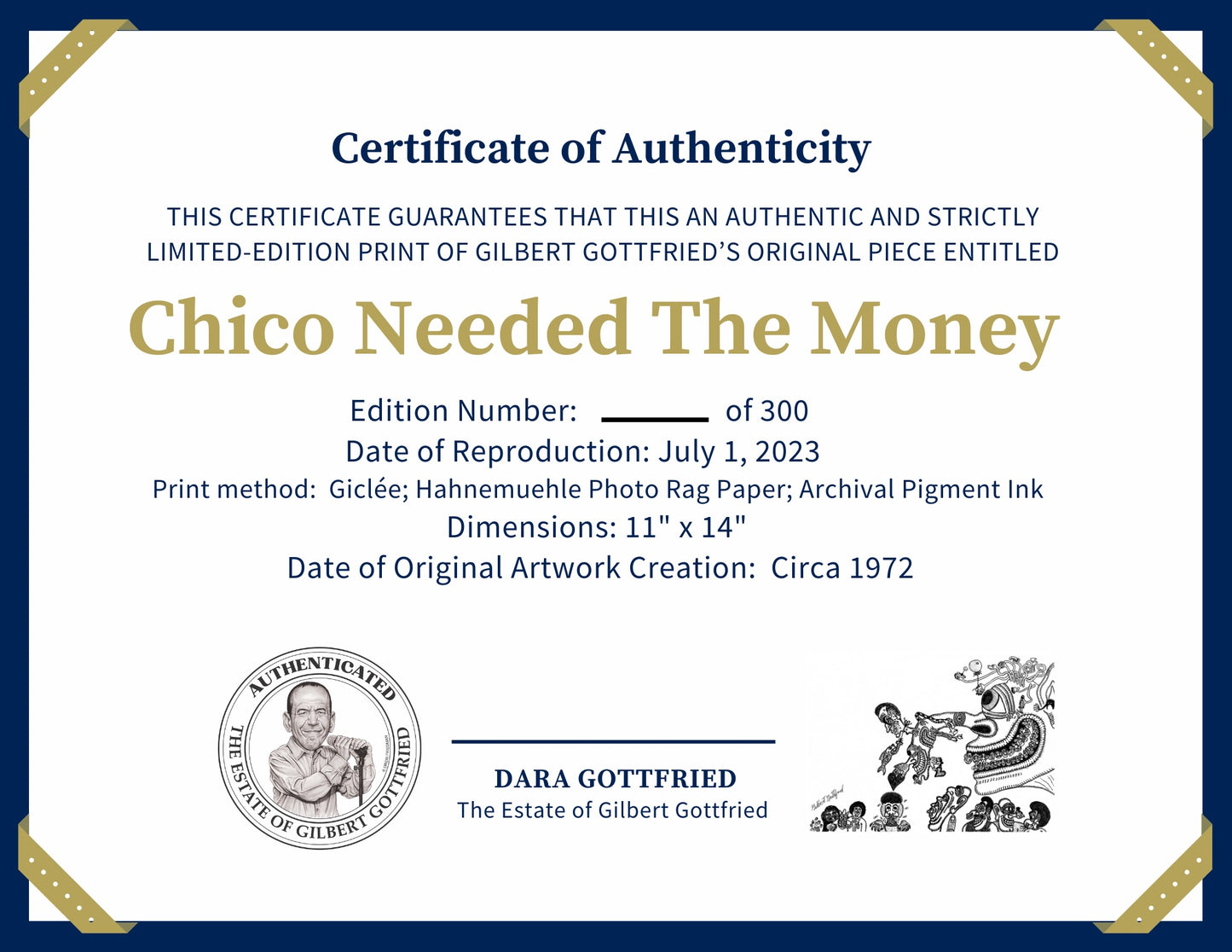 Chico Needed The Money